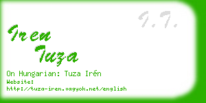iren tuza business card